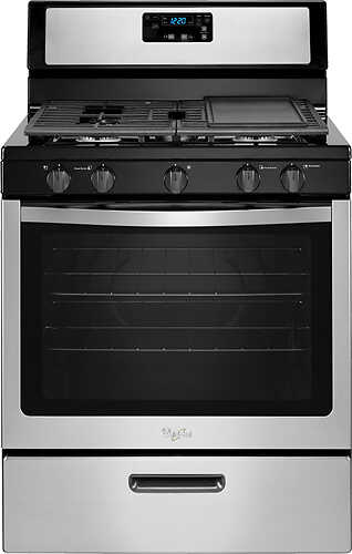 Buy Now, Pay Later - Whirlpool - 5.1 Cu. Ft. Freestanding Gas Range - Stainless steel