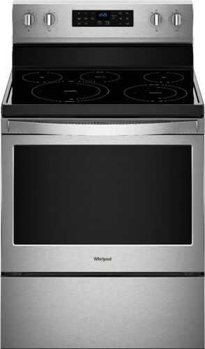 Whirlpool - 5.3 Cu. Ft. Self-Cleaning Freestanding Electric Convection Range - Fingerprint Resistant Stainless Steel