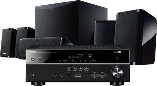 Yamaha - 725W 4K Ultra HD 5.1-Channel Home Theater System with Bluetooth - Black