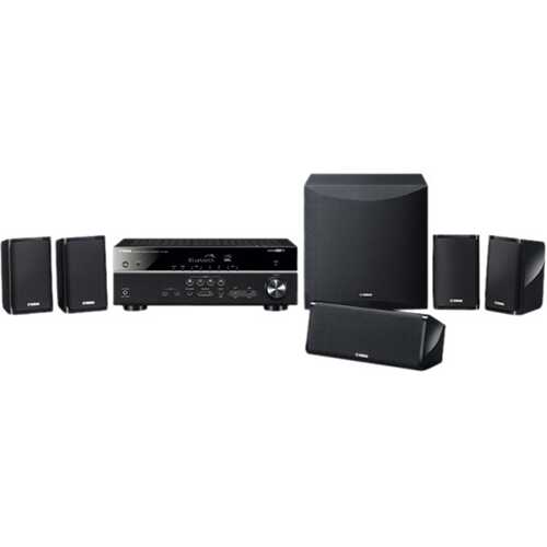 Rent to own Yamaha - YHT-5950U 5.1-Ch. Hi-Res Home Theater Speaker System - Black