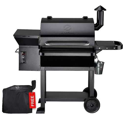 Z GRILLS 10002B Wood Pellet Grill and Smoker 1060 sq. in. - Black