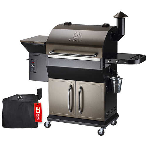Z GRILLS 1000D Wood Pellet Grill and Smoker with Cabinet Storage 1060  sq. in. - Bronze