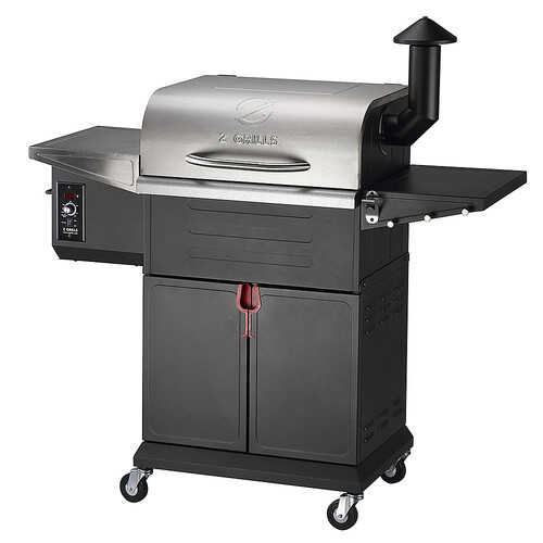 Z GRILLS 600E Wood Pellet Grill and Smoker with Cabinet Storage 573 sq. in. - Stainless Steel