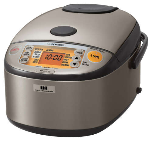 Zojirushi - 5.5 Cup Induction Heating Rice Cooker - Stainless Steel Gray