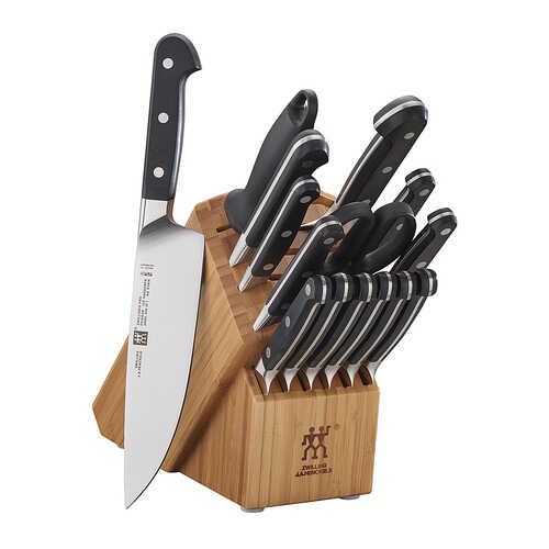 ZWILLING - Pro 16-pc Knife Block Set - Bamboo