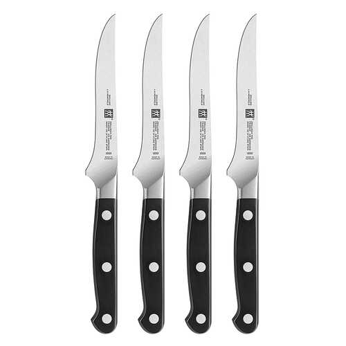 ZWILLING Pro 4-pc Steak Knife Set - Black